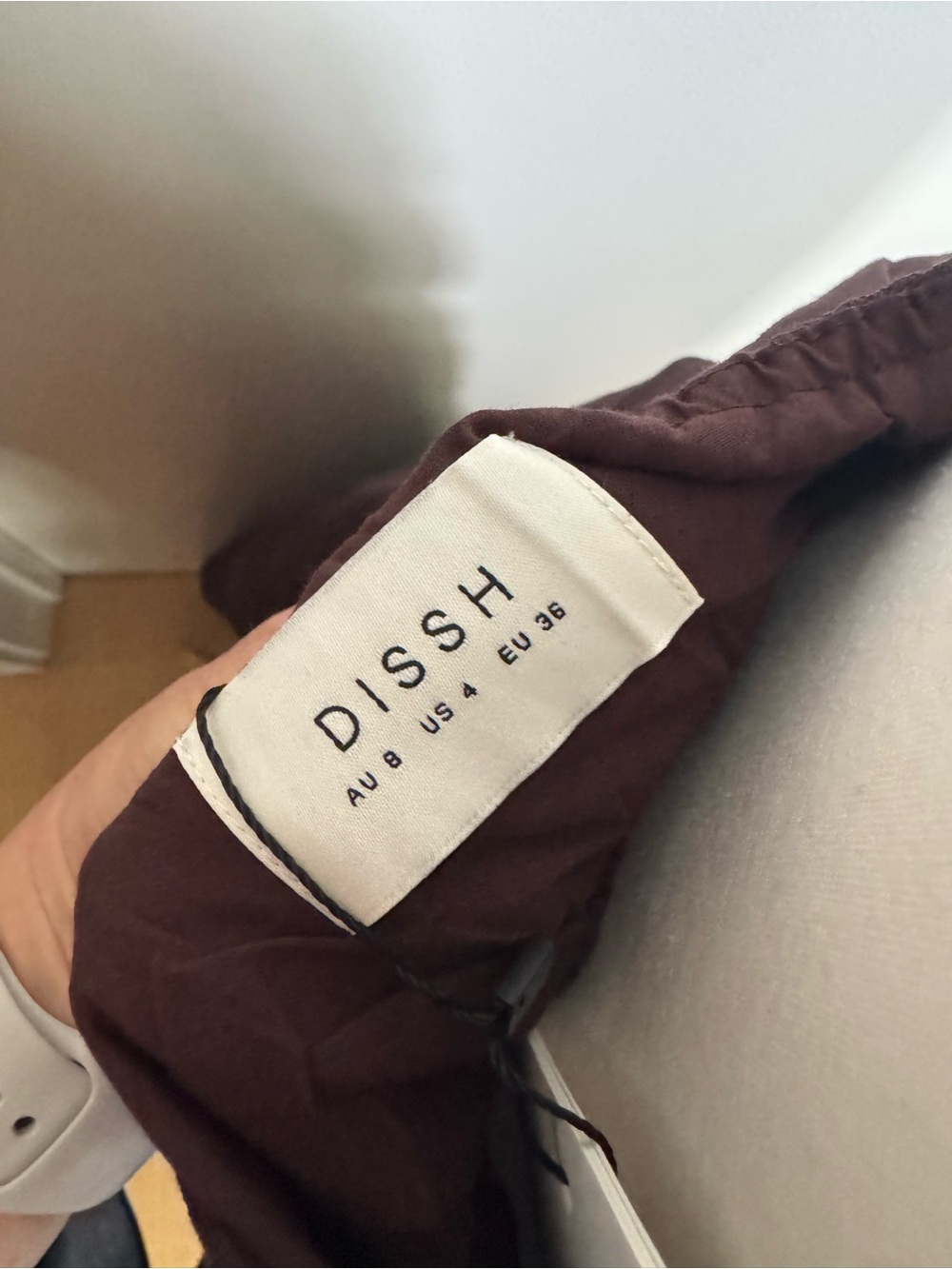 DISSH Dark Brown Halter Maxi Dress - Picture 4 of 6